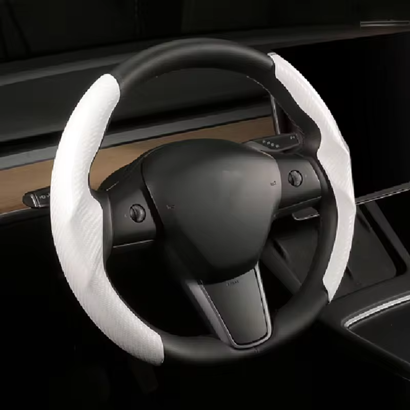 Couvre volant universel en fibre de carbone
