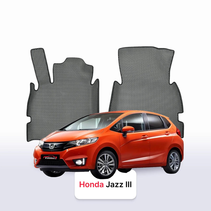 Car mats EVA for Honda Jazz 3 gen 2014-2020 year HATCHBACK 5 door