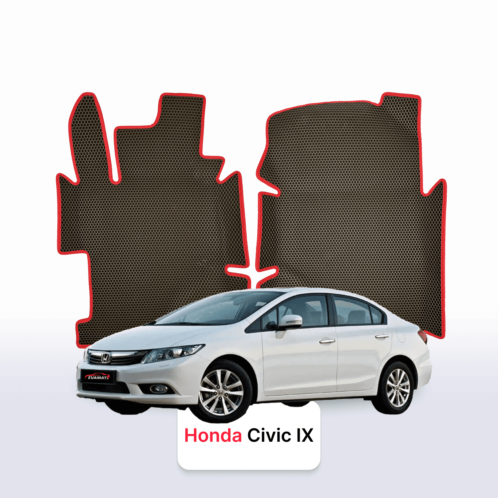 Car mats EVA for Honda Civic 9 gen 2011-2017 year SEDAN
