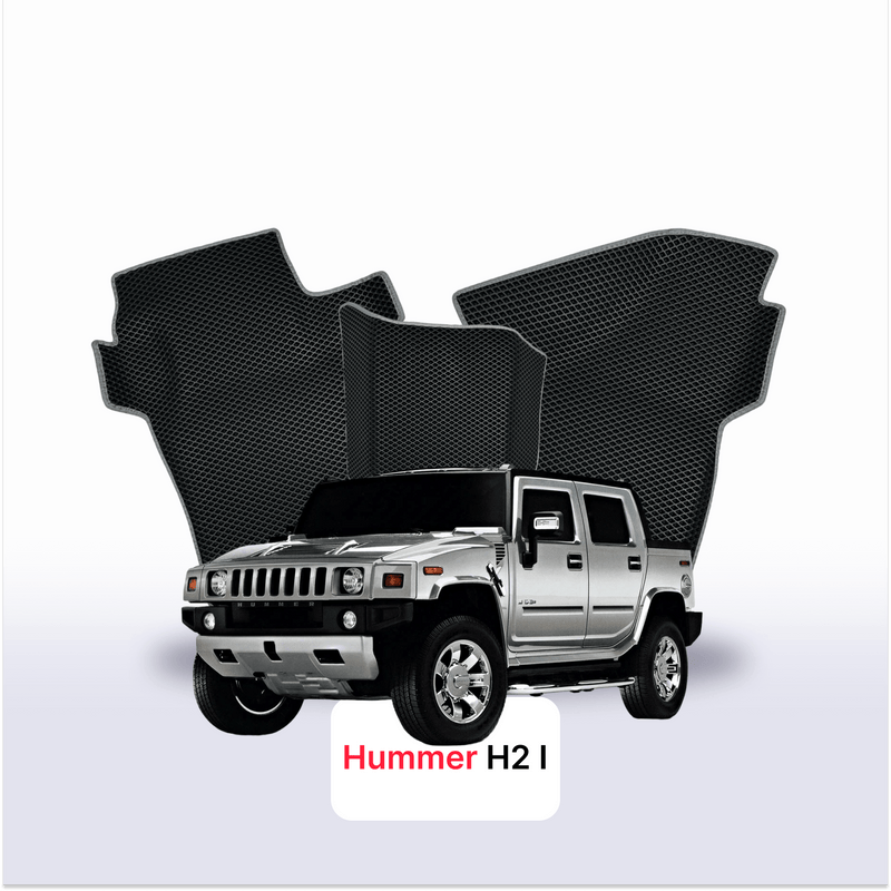 Car mats EVA for Hummer H2 1 gen 2002-2009 year PICK-UP double cabin