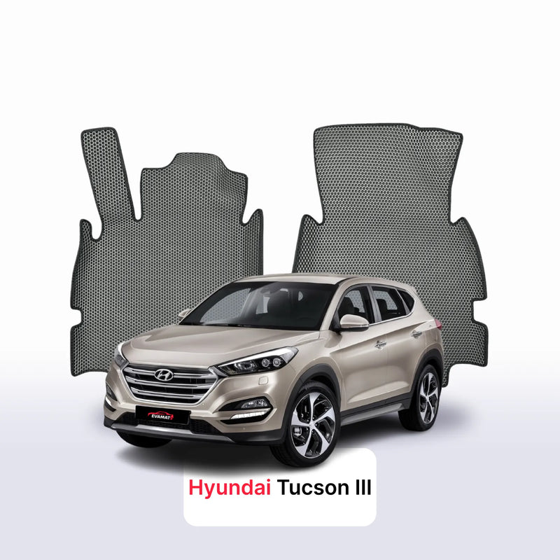 Car mats EVA for Hyundai Tucson pre-facelift 3 gen 2015-2018 year SUV