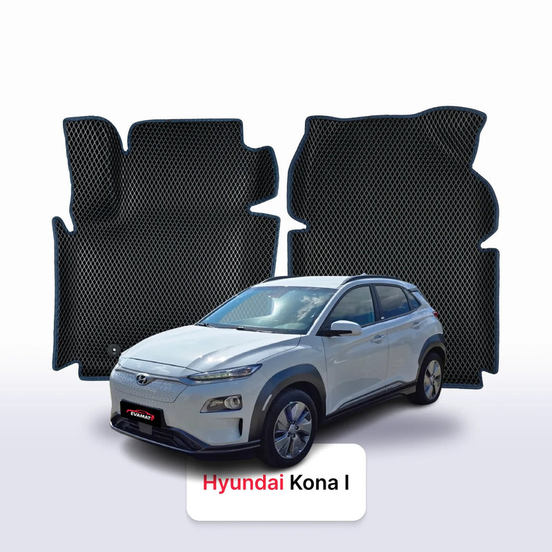 Car mats EVA for Hyundai Kona 1 gen 2017-2023 year Electric SUV