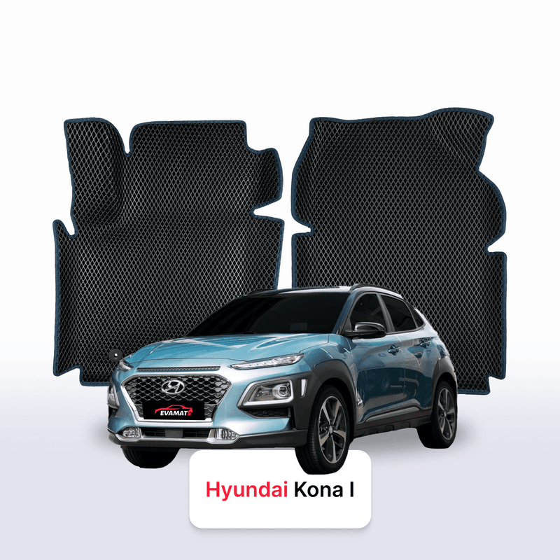 Car mats EVA for Hyundai Kona 1 gen 2017-2023 year SUV
