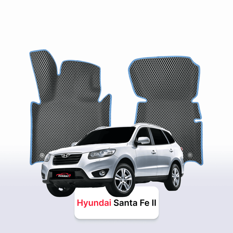 Car mats EVA for Hyundai Santa Fe 2 gen 2005-2012 year SUV