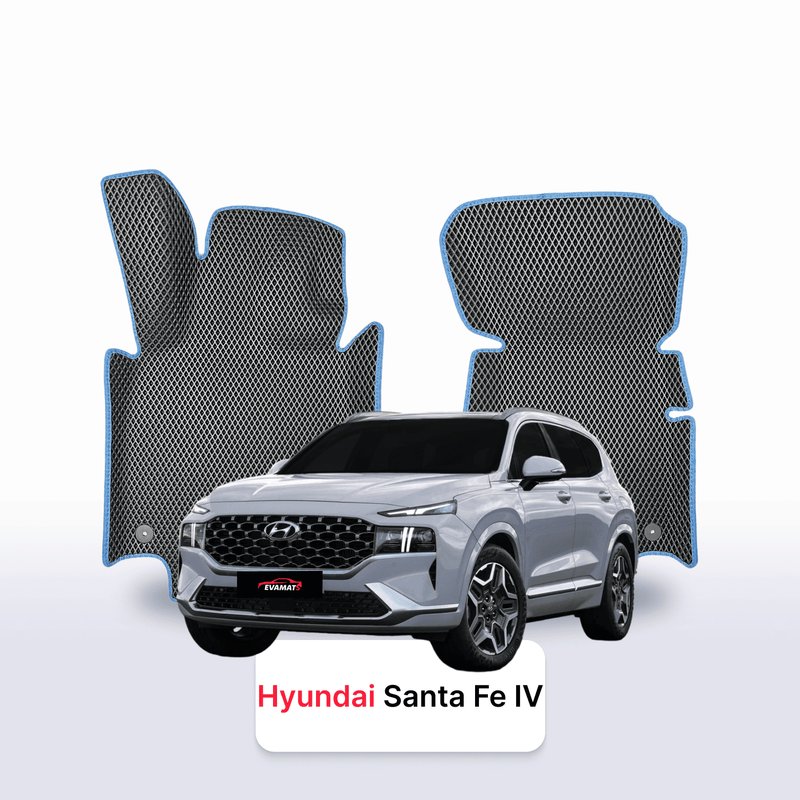 Car mats EVA for Hyundai Santa Fe 4 gen 2018-2023 year SUV