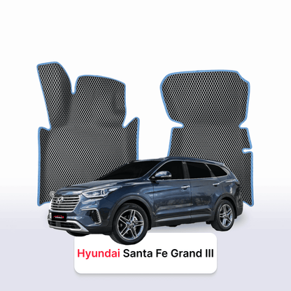 Car mats EVA for Hyundai Santa Fe Grand 3 gen 2012-2018 year SUV