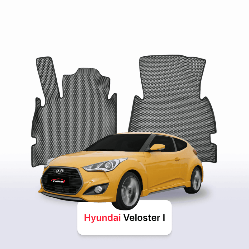 Car mats EVA for Hyundai Veloster 1 gen 2011-2018 year HATCHBACK 4 door