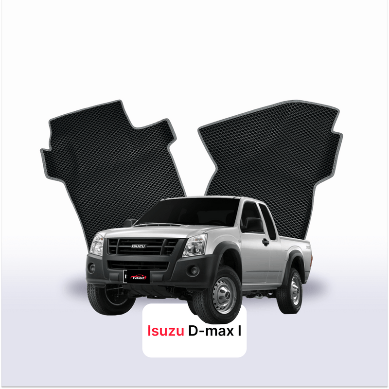 Car mats EVA for Isuzu D-Max 1 gen 2002-2012 year PICK-UP one-and-half cabin