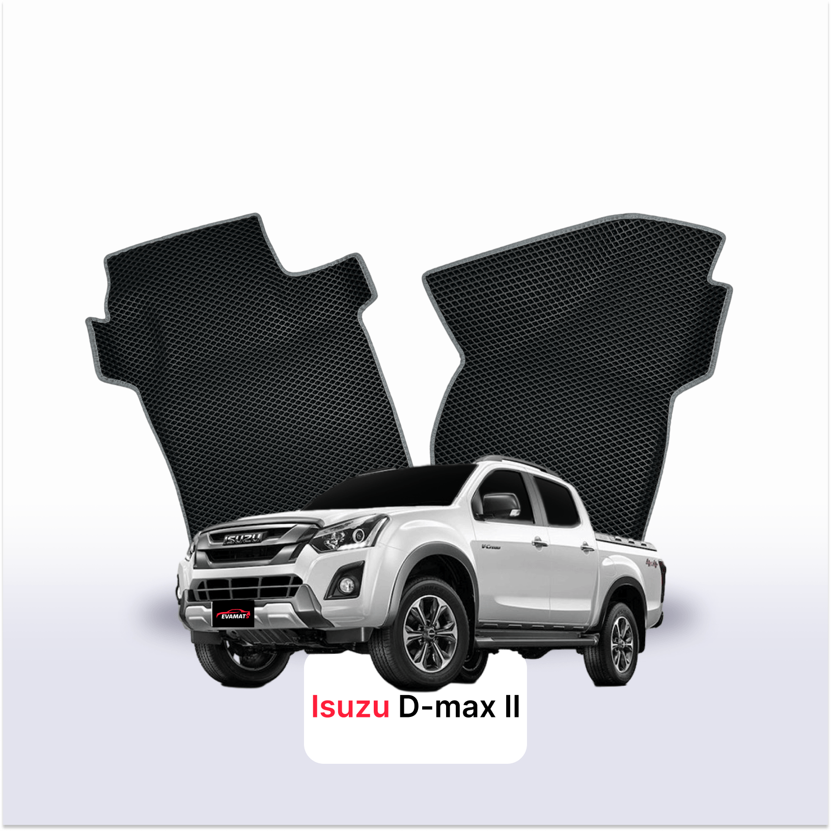 Car mats EVA for Isuzu D-Max 2 gen 2011-2020 year PICK-UP  double cabin