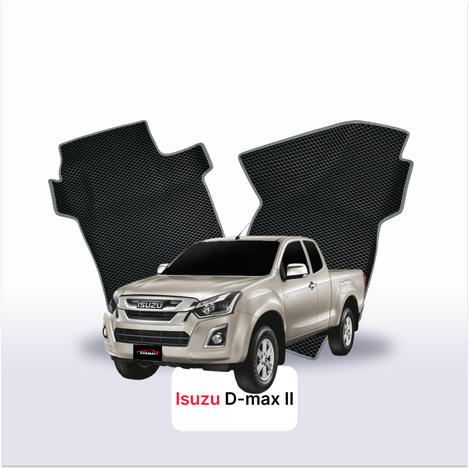 Car mats EVA for Isuzu D-Max 2 gen 2011-2020 year PICK-UP one-and-half cabin