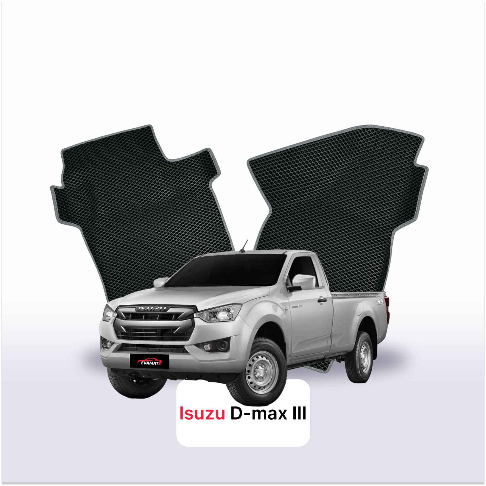 Car mats EVA for Isuzu D-Max 3 gen 2019-2027 year PICK-UP single cabin