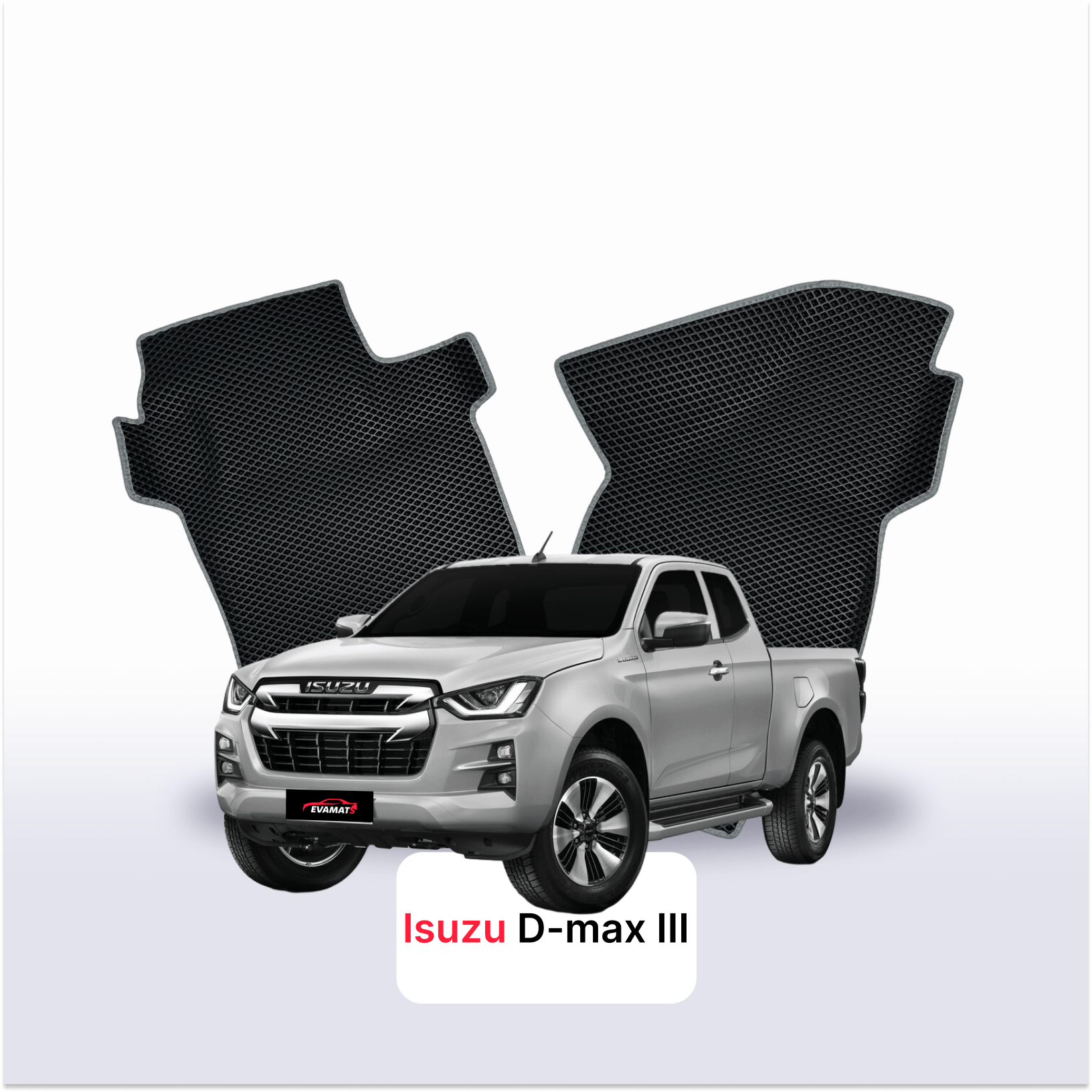 Car mats EVA for Isuzu D-Max 3 gen 2019-2027 year PICK-UP one-and-half cabin