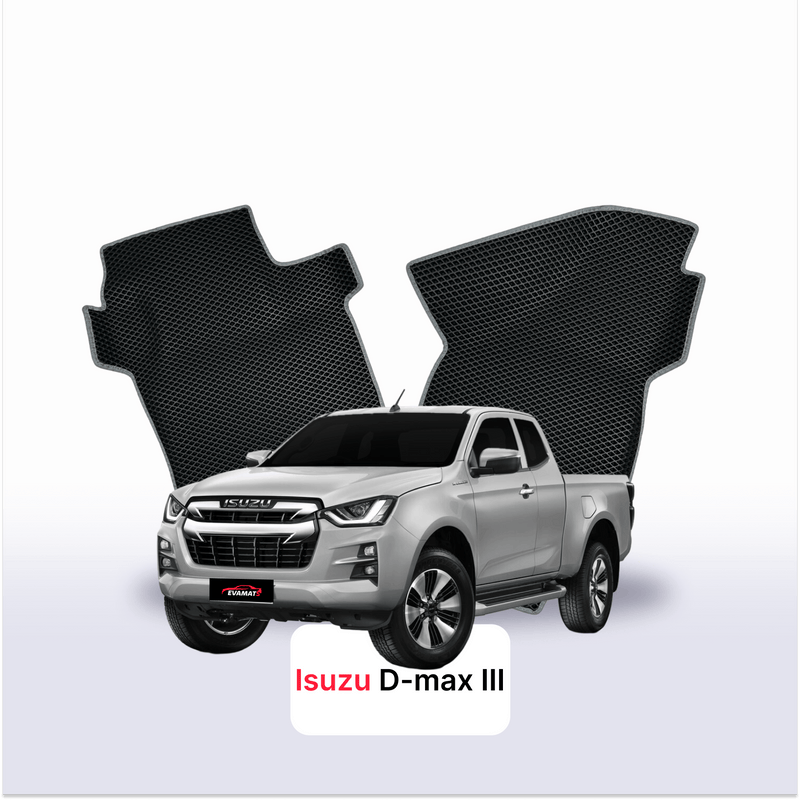 Car mats EVA for Isuzu D-Max 3 gen 2019-2027 year PICK-UP one-and-half cabin