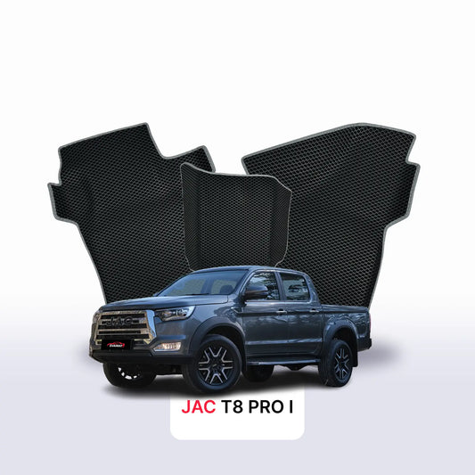 Car mats EVA for JAC T8 PRO 1 gen 2018-2027 year PICK-UP  double cabin