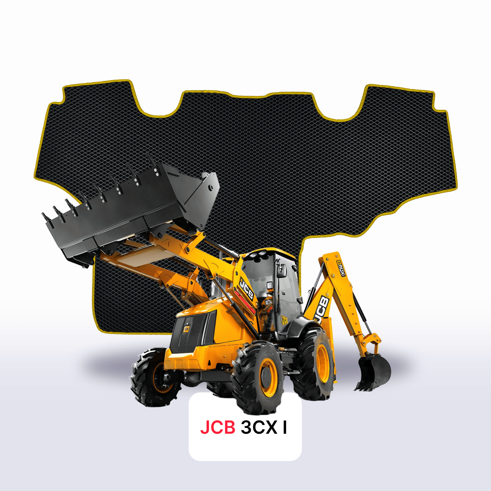 Car mats EVA for JCB 3CX 1 gen 2008-2024 year DIGGER