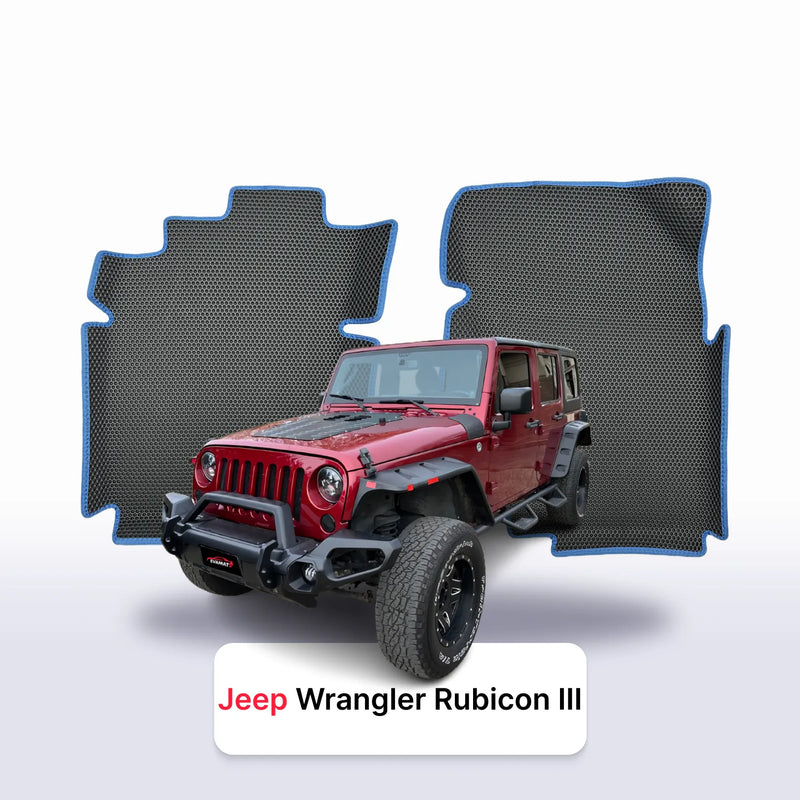 Car mats EVA for Jeep Wrangler Rubicon(JK) 3 gen 2006-2018 year SUV 5 door