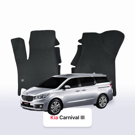 Car mats EVA for Kia Carnival III gen 2014-2021 year MINIVAN