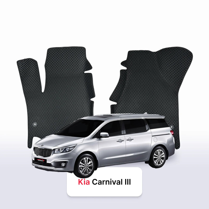 Car mats EVA for Kia Carnival III gen 2014-2021 year MINIVAN