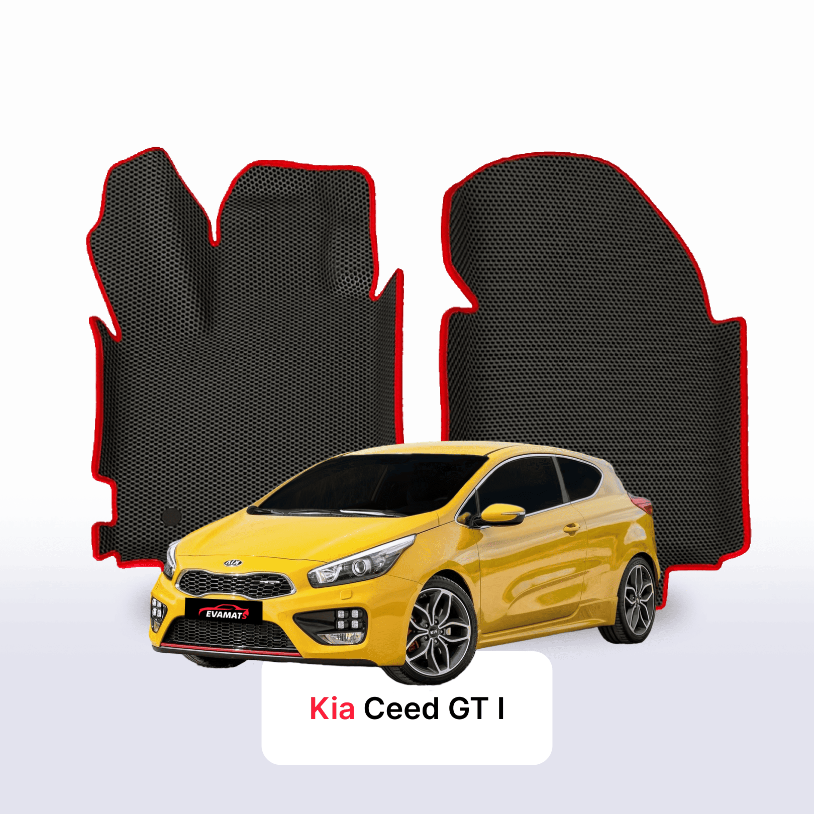 Car mats EVA for Kia Ceed GT I gen 2012-2018 year HATCHBACK 3 door