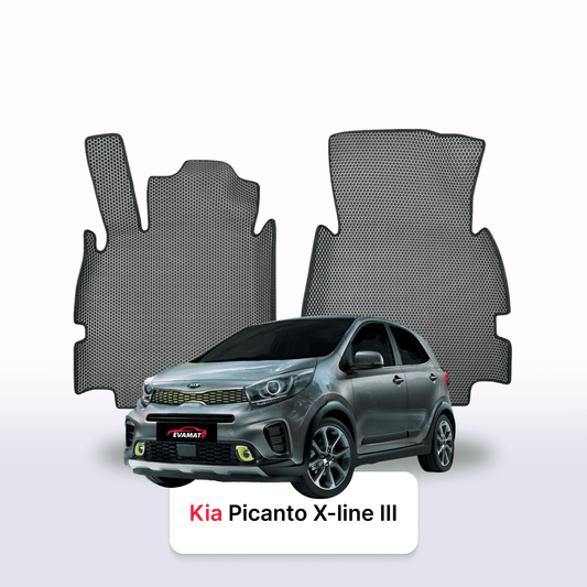 Car mats EVA for Kia Picanto X-line III gen 2017-2028 year HATCHBACK 5 door