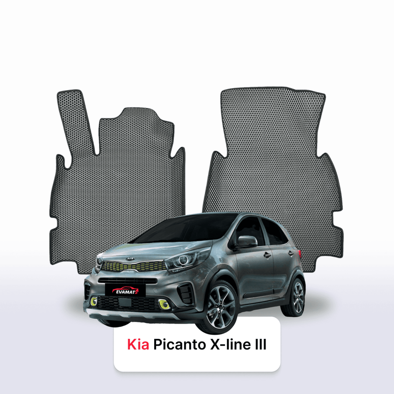 Car mats EVA for Kia Picanto X-line III gen 2017-2028 year HATCHBACK 5 door