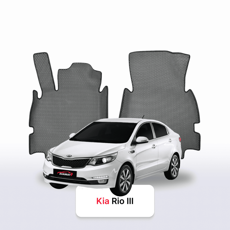 Car mats EVA for Kia Rio III gen 2011-2017 SEDAN