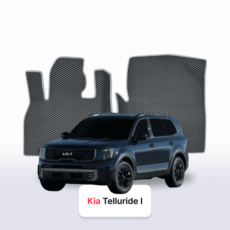 Car mats EVA for Kia Telluride I gen 2019-2028 year SUV 7  seater