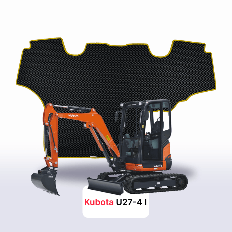 Car mats EVA for Kubota U27-4 1 gen 2015-2025 year DIGGER