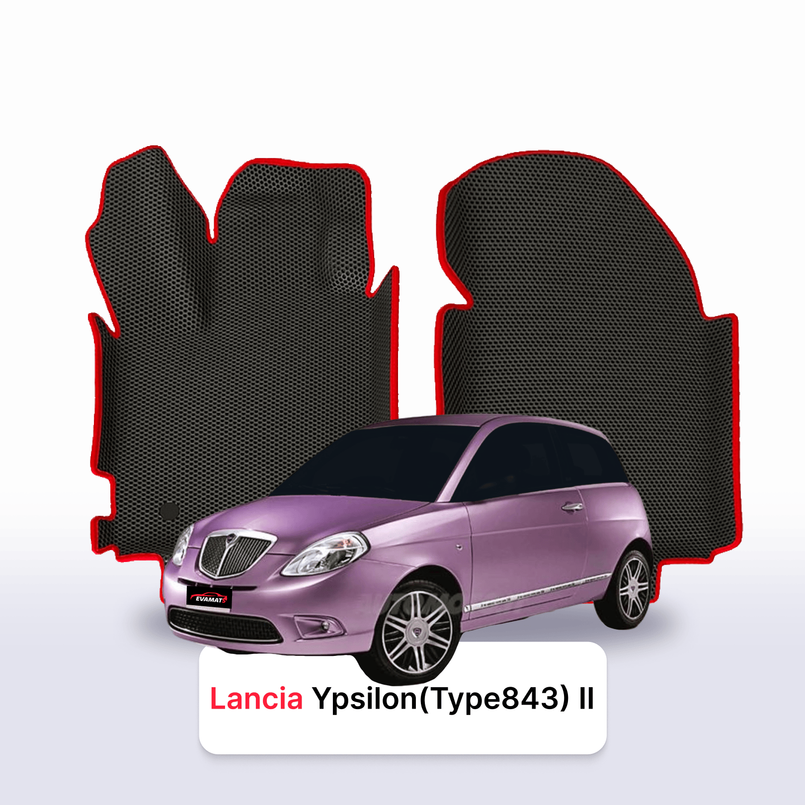 Car mats EVA for Lancia Ypsilon(Type843) 2 gen 2003-2011 year HATCHBACK 3 door