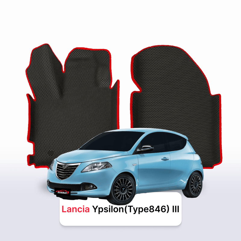 Car mats EVA for Lancia Ypsilon(Type846) 3 gen 2011-2024 year HATCHBACK 3 door