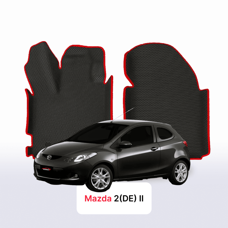 Car mats EVA for Mazda 2(DE) 2 gen 2007-2014 year HATCHBACK 3 door