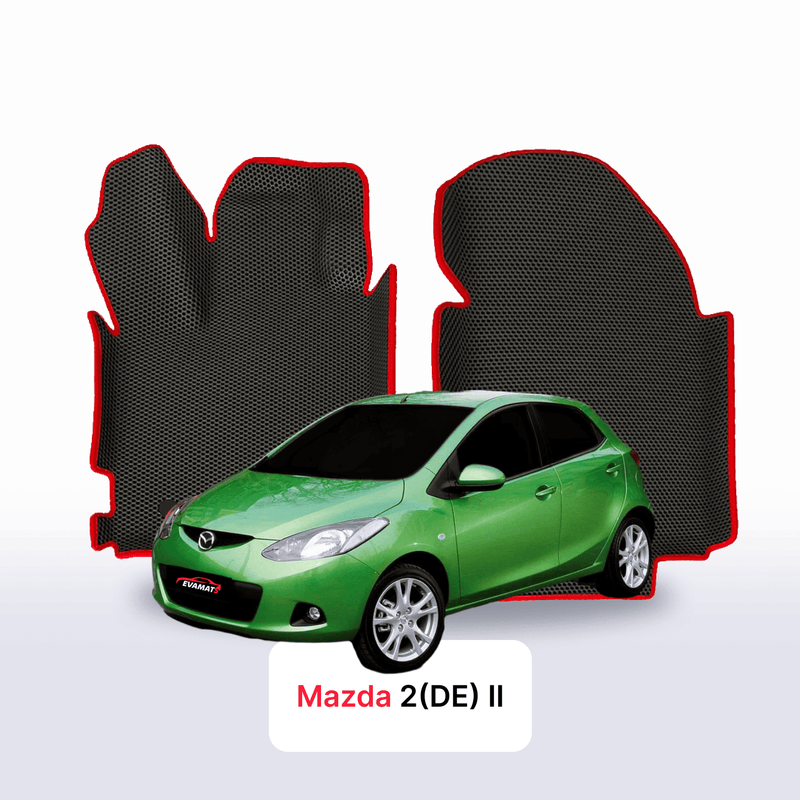 Car mats EVA for Mazda 2(DE) 2 gen 2007-2014 year HATCHBACK 5 door
