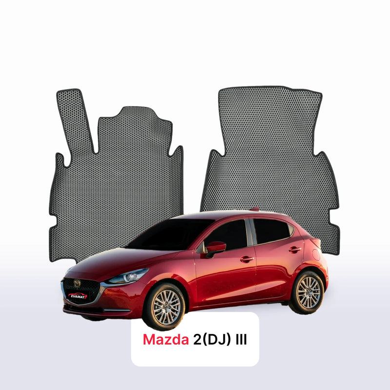 Car mats EVA for Mazda 2(DJ) 3 gen 2014-2028 year HATCHBACK 5 door