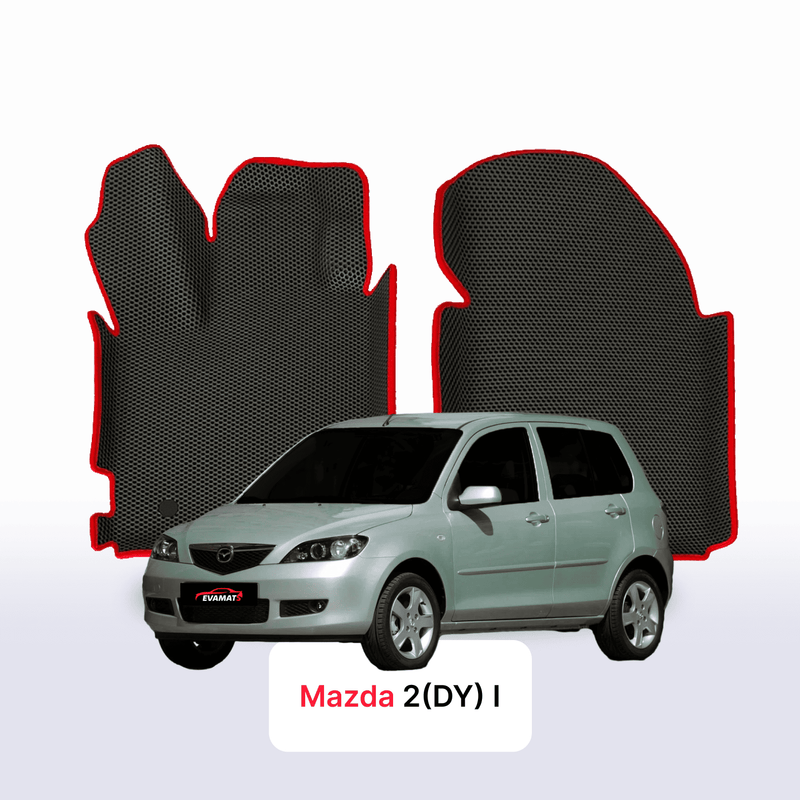 Car mats EVA for Mazda 2(DY) 1 gen 2003-2007 year HATCHBACK 5 door