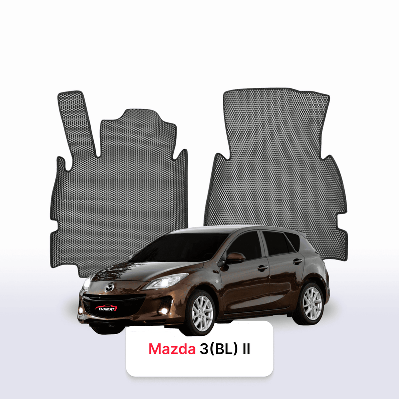 Car mats EVA for Mazda 3(BL) 2 gen 2008-2013 year HATCHBACK 5 door