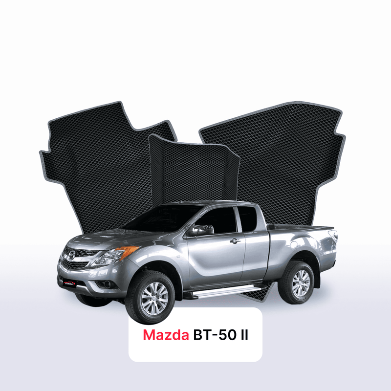 Car mats EVA for Mazda BT-50 2 gen 2015-2020 year PICK-UP one-and-half cabin