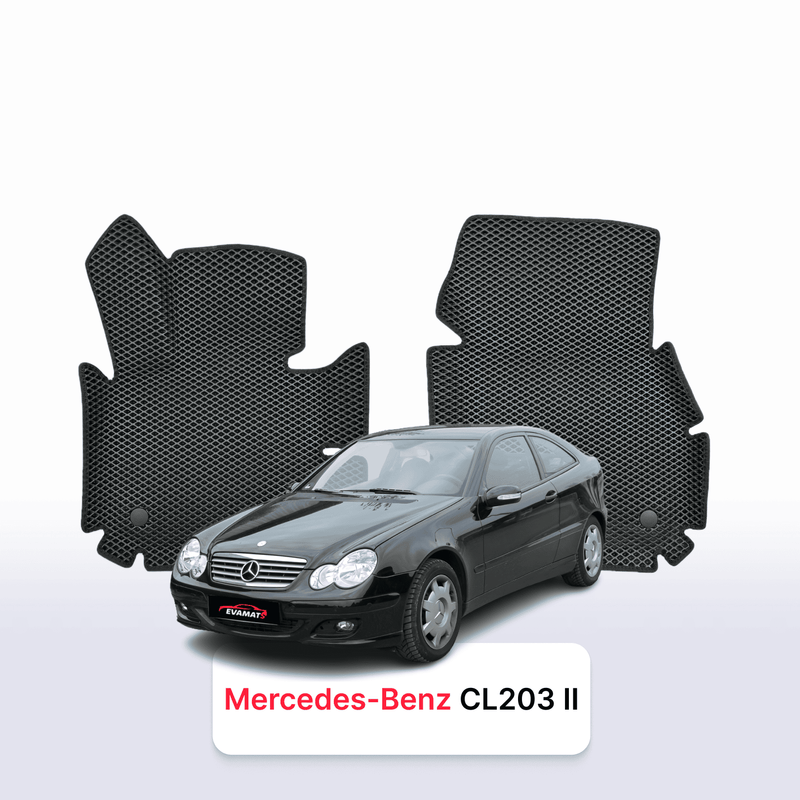 Car mats EVA for Mercedes-Benz C-klasa(CL203) 2 gen 2000-2008 year HATCHBACK 3 door
