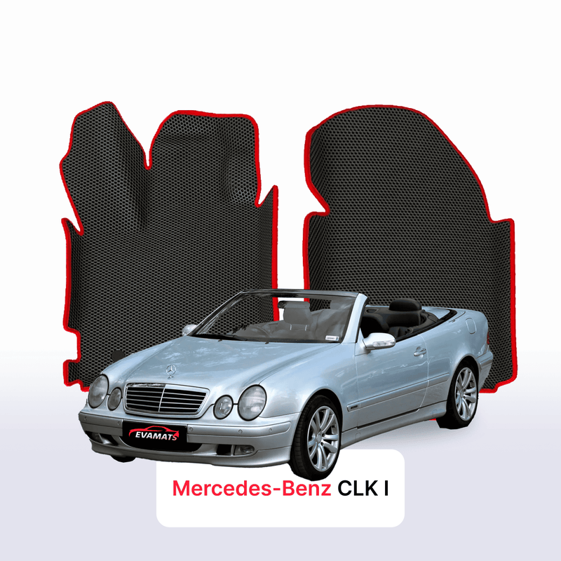 Car mats EVA for Mercedes-Benz CLK 1 gen (C208) 1997-2002 year CABRIO
