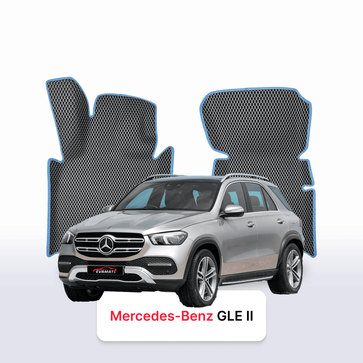 Car mats EVA for Mercedes-Benz GLE 2 gen (W167) 2019-2027 year SUV 7  seater
