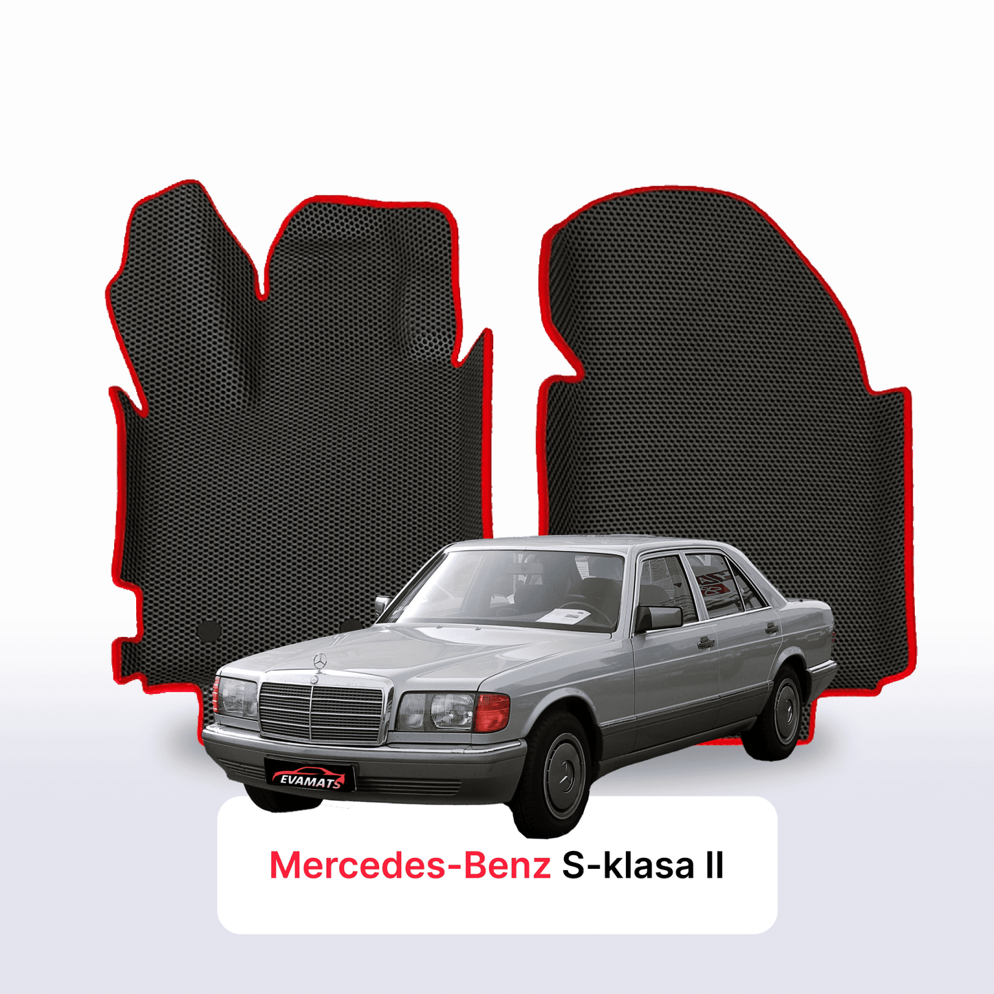 Car mats EVA for Mercedes-Benz S-klasa 2 gen (W126) 1979-1994 year SEDAN