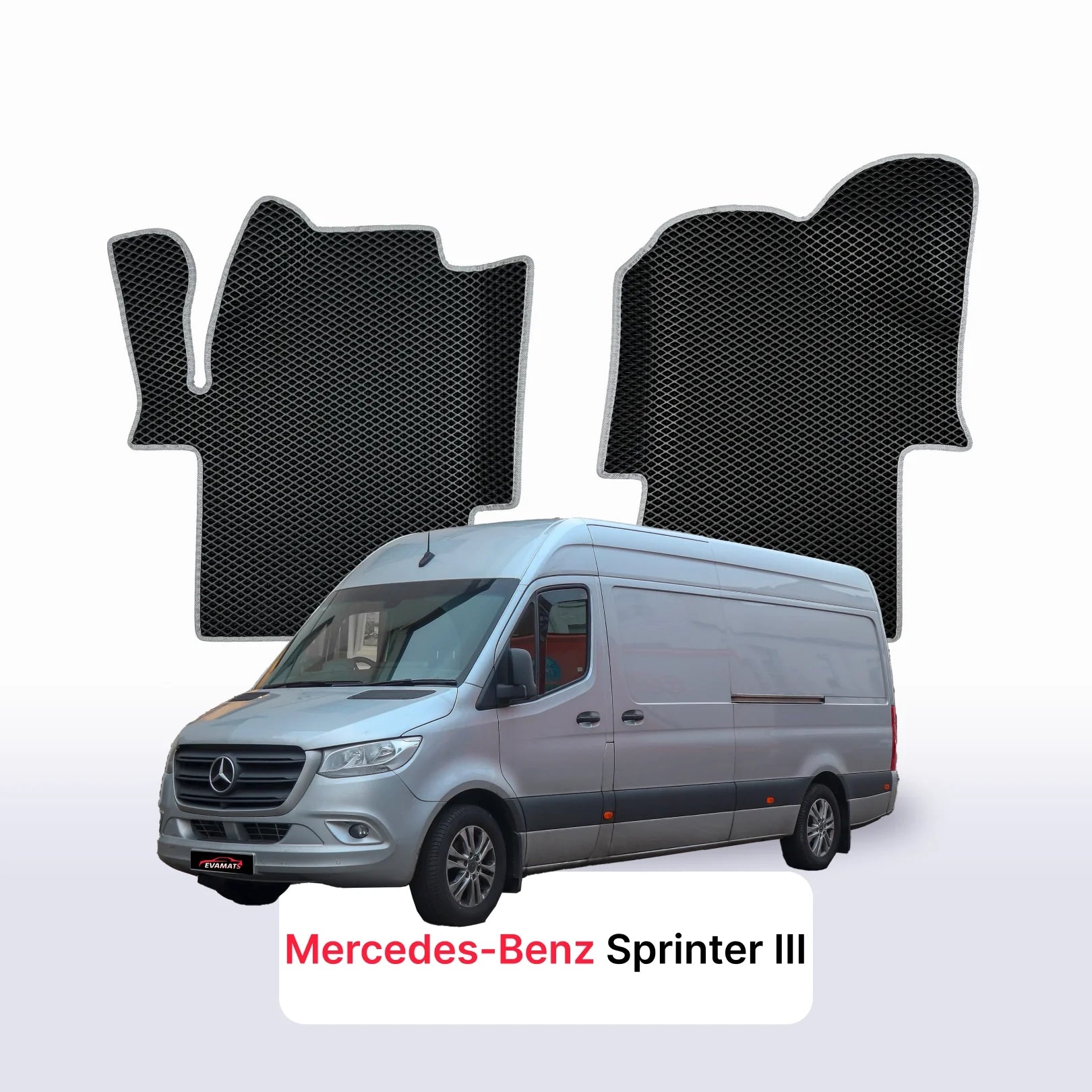 Car mats EVA for Mercedes-Benz Sprinter 3 gen (W907/W910) 2018-2027 year VAN