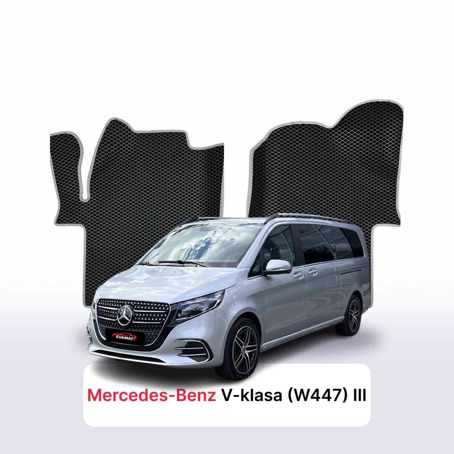 Car mats EVA for Mercedes-Benz V-klasa (W447) 3 gen 2024-2028 year BUS Exclusive