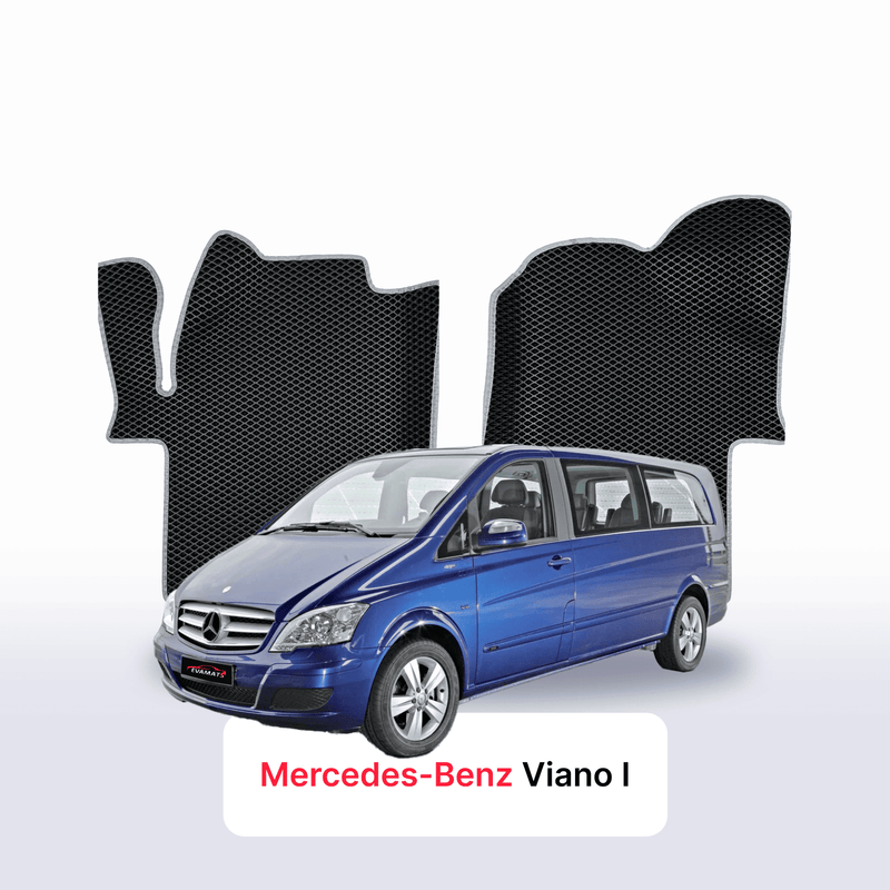 Car mats EVA for Mercedes-Benz Viano 2 gen (W639) 2003-2014 year EXTRA LONG MINIVAN