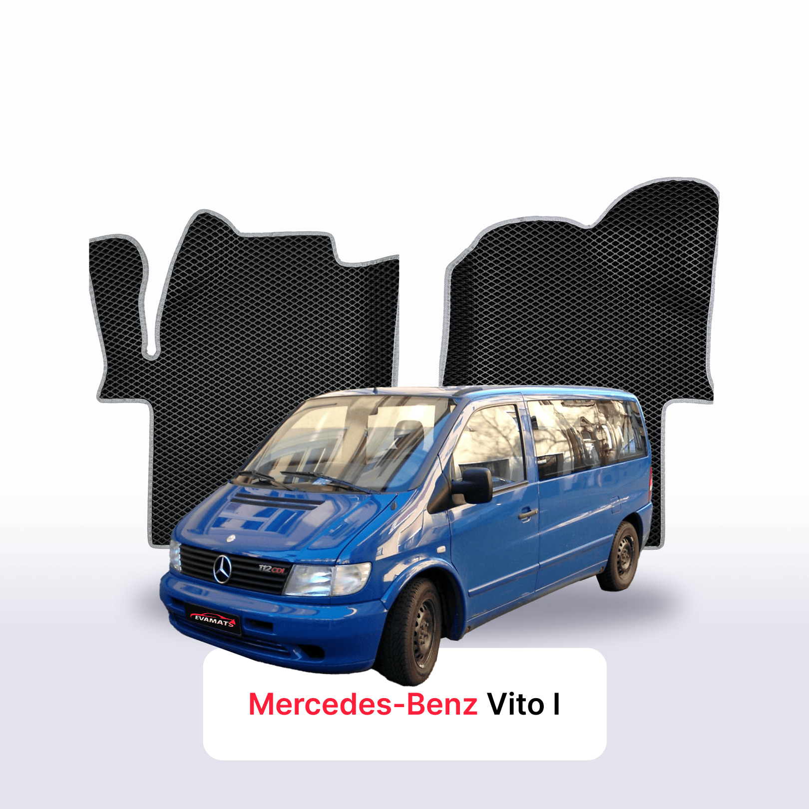 Car mats EVA for Mercedes-Benz Vito 1 gen (W638) 1996-2003 year MINIVAN