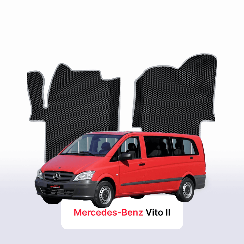Car mats EVA for Mercedes-Benz Vito 2 gen (W639) 2003-2014 year MINIVAN
