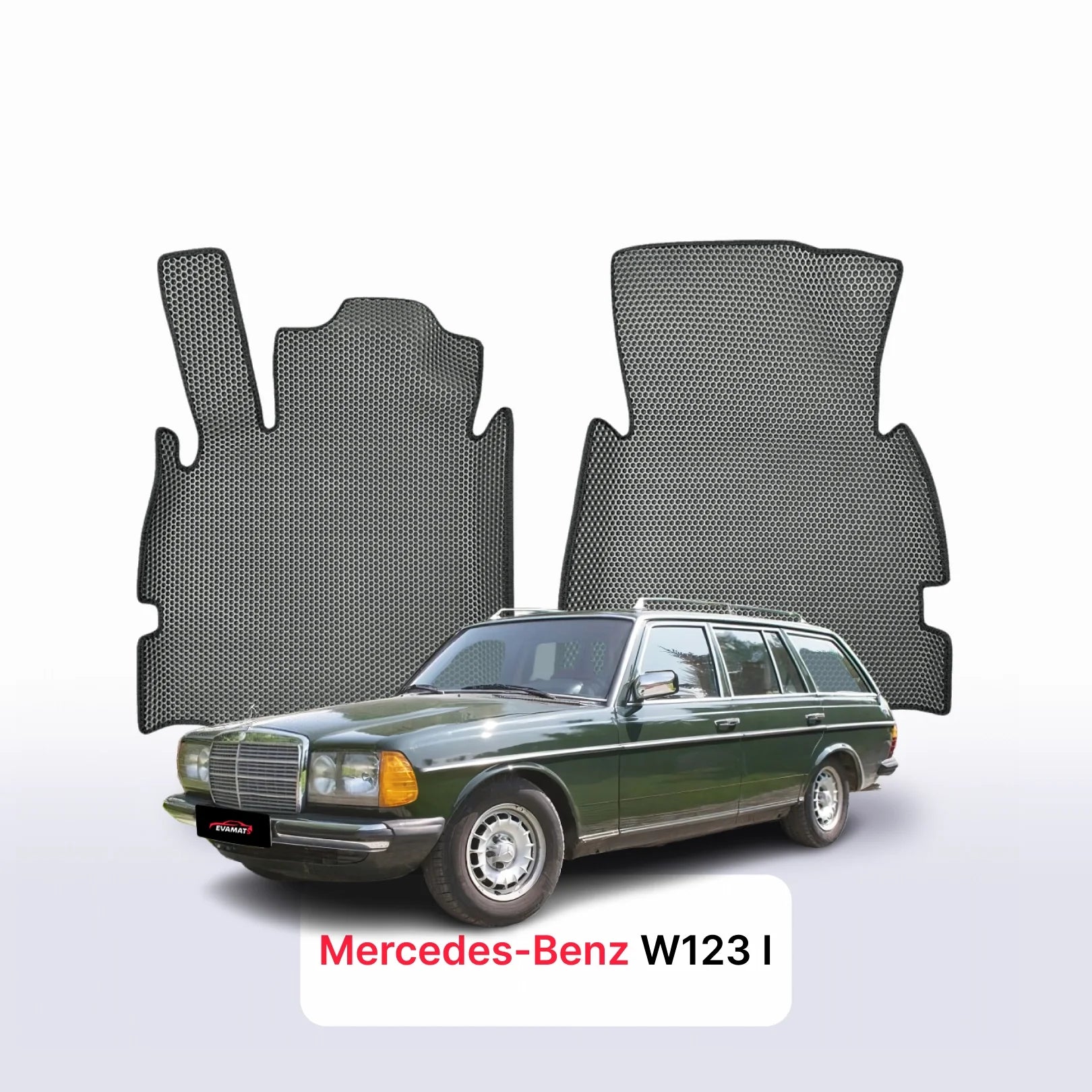 Car mats EVA for Mercedes-Benz W123 1 gen 1975-1986 year STATION WAGON