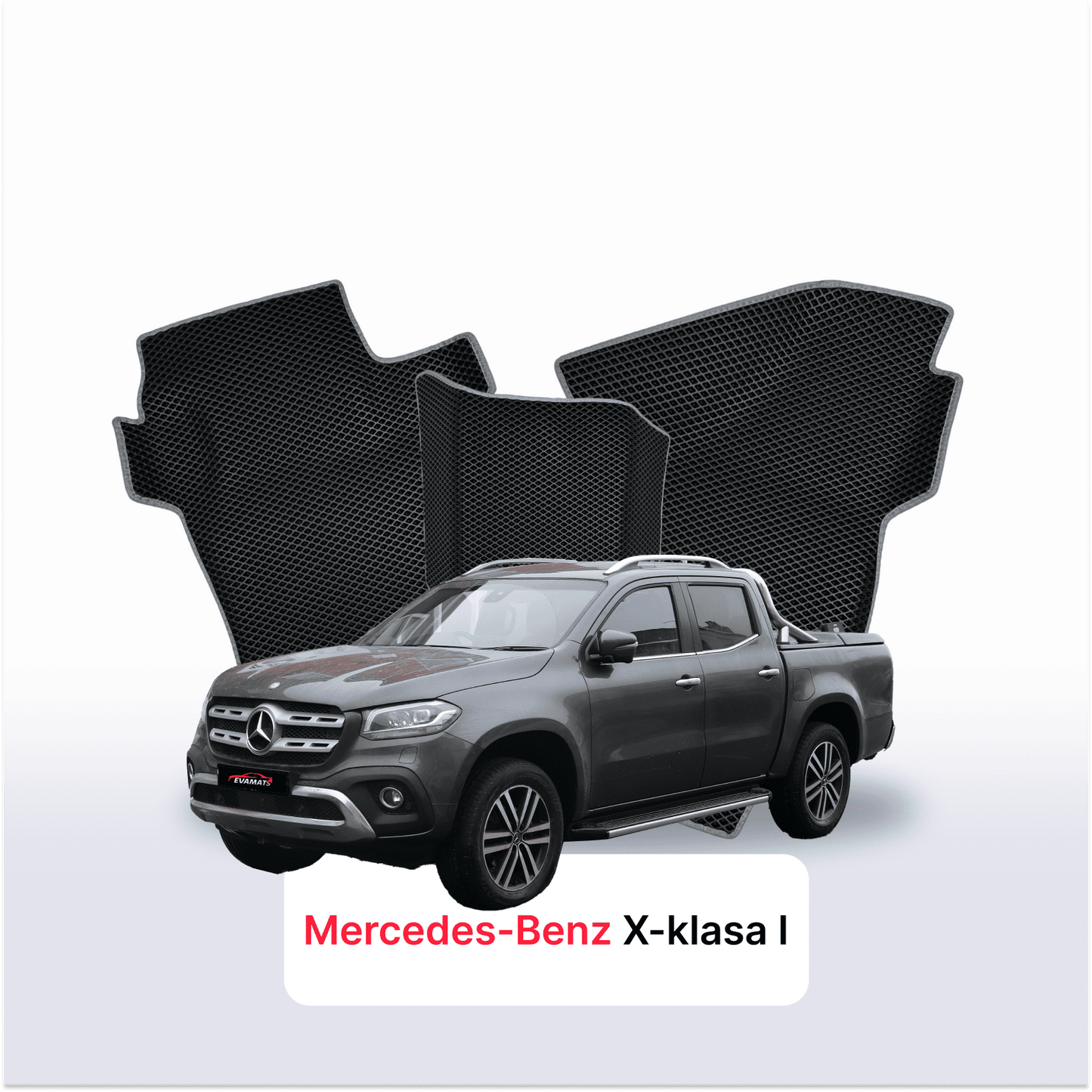 Car mats EVA for Mercedes-Benz X-klasa 1 gen 2017-2020 year PICK-UP