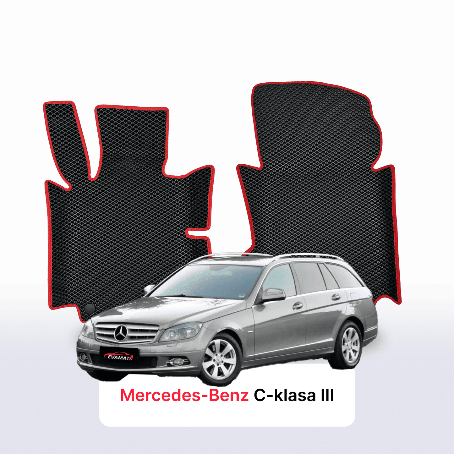 Car mats EVA for Mercedes-Benz C-klasa 3 gen (S204) 2006-2015 year STATION WAGON