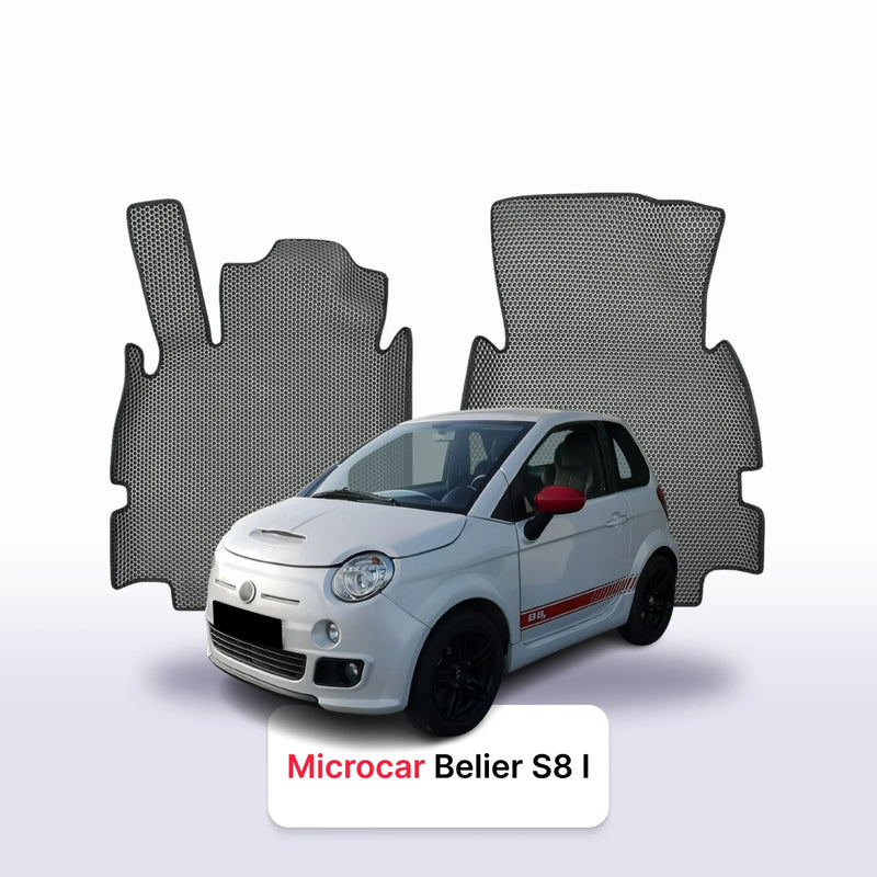 Car mats EVA for Microcar Belier S8 1 gen 2014-2020 year HATCHBACK 3 door