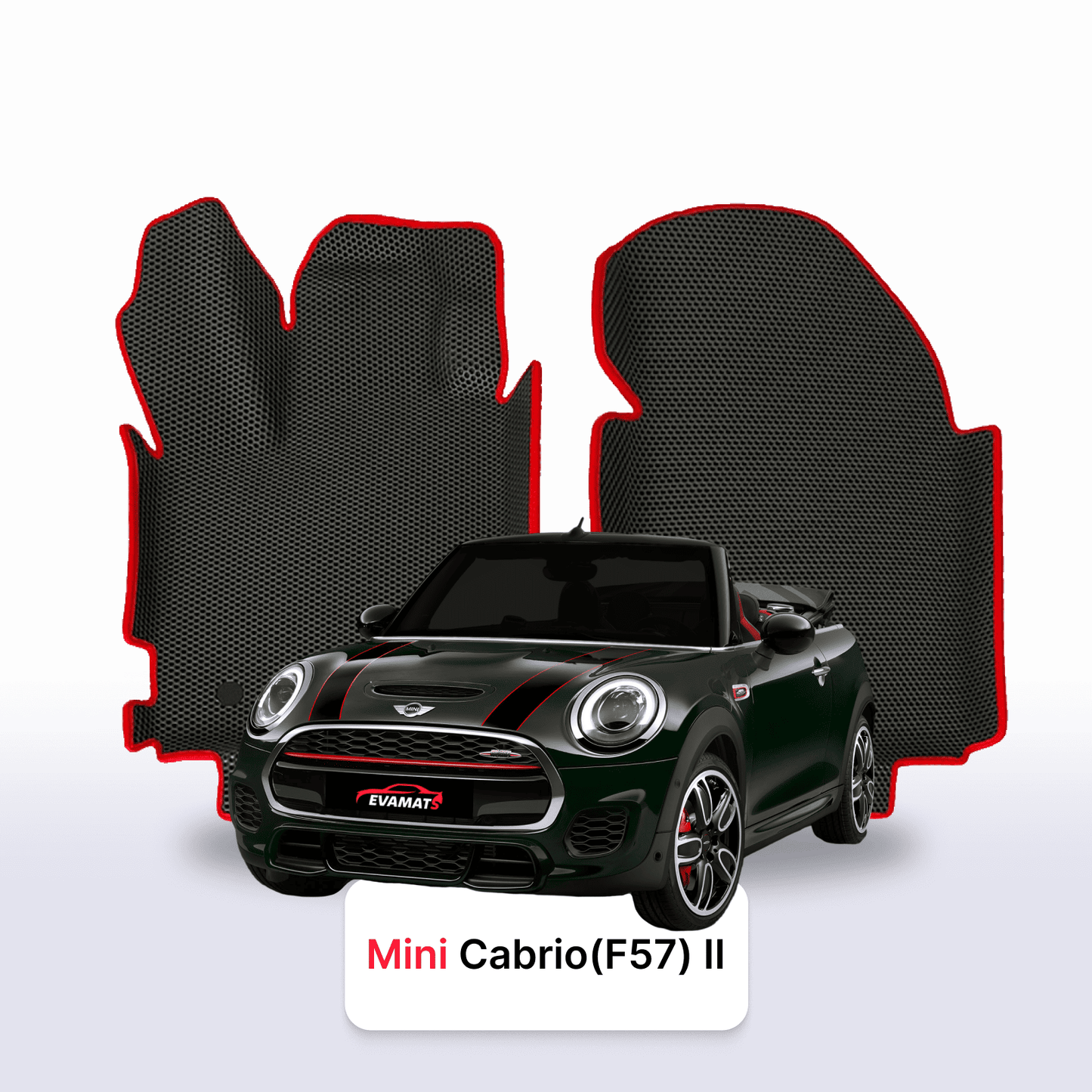 Car mats EVA for Mini Cabrio(R57) 2 gen 2009-2015 year JCW CABRIO